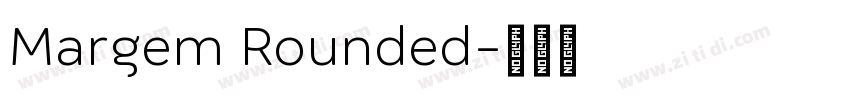 Margem Rounded字体转换